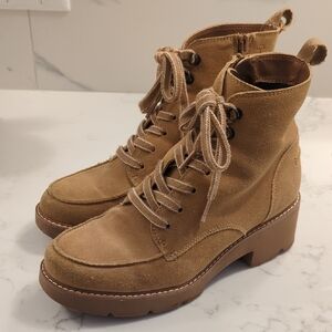 Naturalizer Lace Up Suede Boots